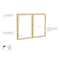 Ghent Enclosed Whiteboard, 2 Door, Por/Mag, Oak Frame, 3 ft H x 4 ft W, White PW23648M-M1 - alternate 2